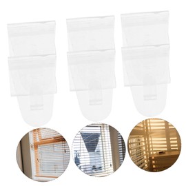 BESPORTBLE 6pcs Shape Curtain Bracket Support Installation Mounts for Home Office and Shower Curtains Easy to Install Sturdy and Corrosion-Resistant for Living Room and Bedroom Decor