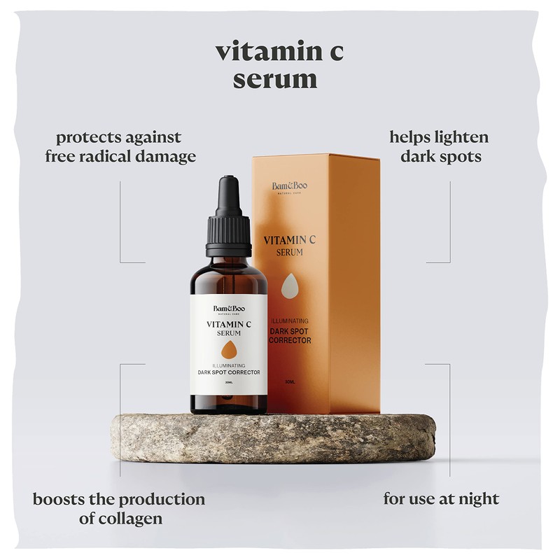 BAM&BOO Vitamin C Serum, Brightening Corrector for Dark Spots, 30