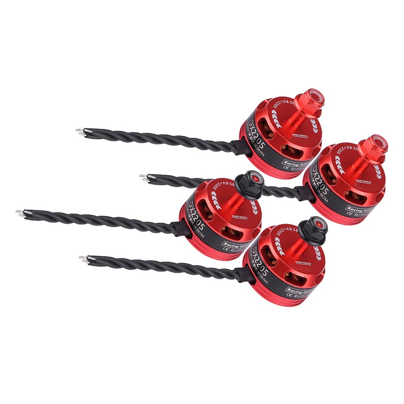4pcs DX2205 2300KV 2-4S Brushless Motor for X210 X220 250
