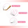 GLAMOREYELASH 500 Promade Fans Loose Paper Box, Natural Eyelash Extension