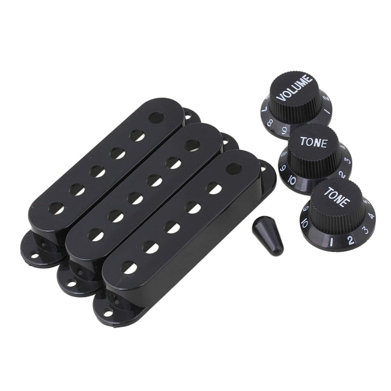 Bstinay SSS Guitar Pickup Cover with Volume Knob Tone Knob