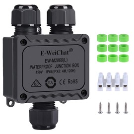 KLJ outdoor junction box,ip68 waterproof junction box,3-way Y outdoor junction box waterproof,underground electrical junction box,waterproof junction box outdoor 5-12mm electrical junction box, black