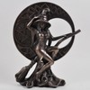 Fiesta Studios Witch with Celtic Moon, Bronze Ornament. H17cm