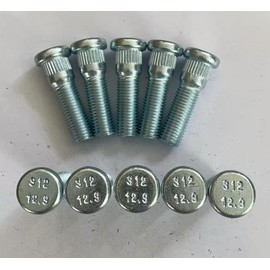 WANTONE RACING Rear Wheel Stud Studs M12x1.5 44.5mm Length 0.56 in. Knurl 14.2mm Replacement 610-312 for Toyota Lexus Chrysler Voyager Dodge Caravan