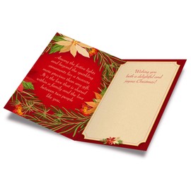 Prime Greetings Son and Daughter In Law Christmas Card, Made in America, Eco-Friendly, Thick Card Stock with Premium Envelope 5in x 7.75in, Packaged in Protective Mailer