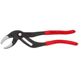 KNIPEX Tools - Pipe Gripping Pliers With Serrated Jaws (8101250), Red
