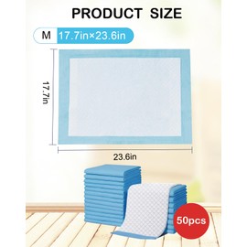 Niwaes 17.7" X 23.6" Disposable Bird Cage Liner 50 PCS Birds Cage Liners Super Absorbent Birdcage Liners Parakeet Cage Training Accessories with Quick-Dry Surface for Cockatiels Doves Parrots