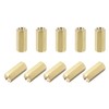 sourcing map 20pcs M2.5x11mm Female Socket Brass PCB Motherboard Spacer