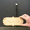 Sign - Please Knock - Raw Wood Door Sign 4x8