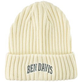 Bendivis Unisex Adult College Embroidered Knit Hat, white