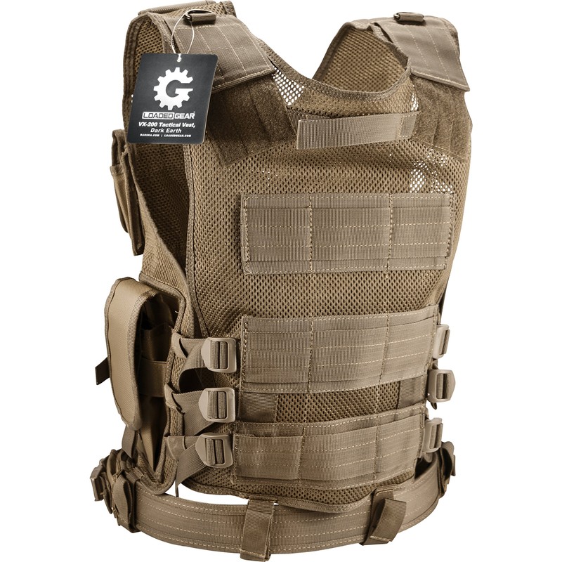 Barska Loaded Gear VX-200 Tactical Vest – Adjustable MOLLE Vest