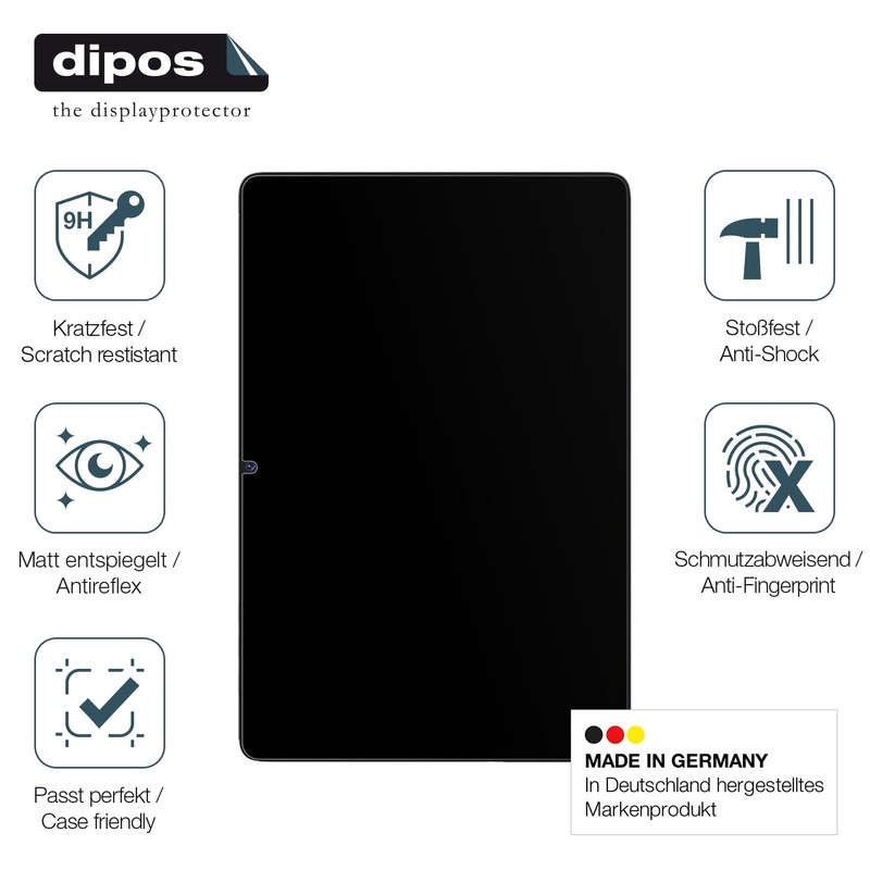 dipos I 2x Screen Protector 9H Matte Compatible with JJGJ