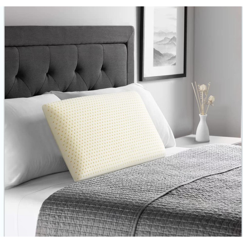 JOTOM 100% Natural Talalay Latex Sleeping Bed Pillow - Luxury