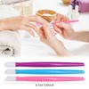 AHIER 10pcs Rubber Nail Cuticle Pusher Tipped Plastic Handle Nail