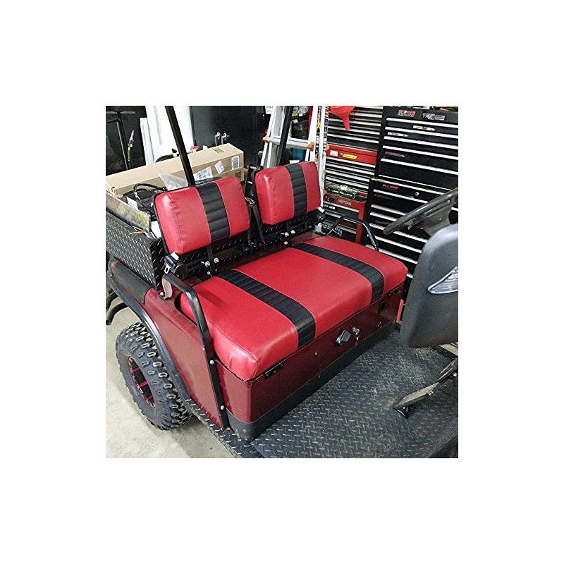 E-Z-GO Marathon "STAPLE ON" Golf Cart Seat Cover (2 Stripe)