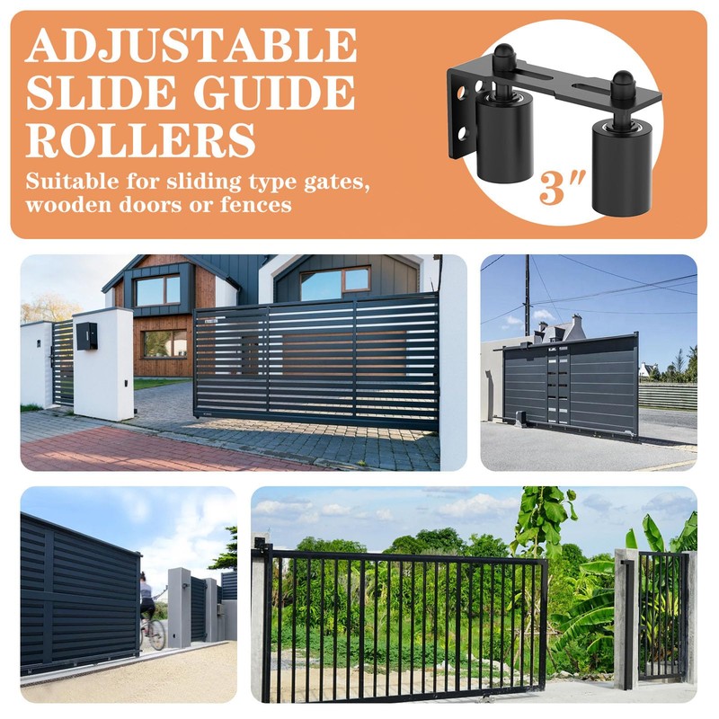YogePote Sliding Gate Roller Guide, Slide Guide Wheels, Heavy Duty