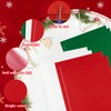 CHRORINE 10 Pcs Red Green White Christmas Felt Fabric Sheets
