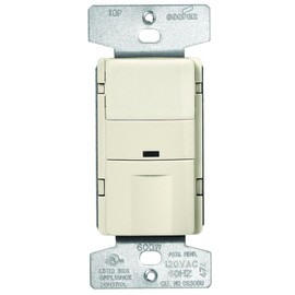 Eaton OS306U-LA 600W Wall Mount Occupancy Vacancy Sensor, Light Almond