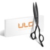 ULG Curved Hair Cutting Shears – Professional 6CR Stainless Steel