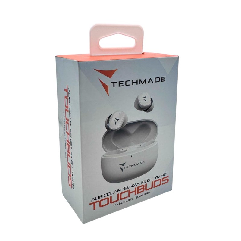 TECHMADE Bluetooth Headphones K111, Bluetooth Headphones with Microphone, Stereo In-Ear
