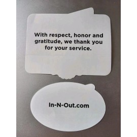 In N Out Burger Veteran’s Day Sticker Lot