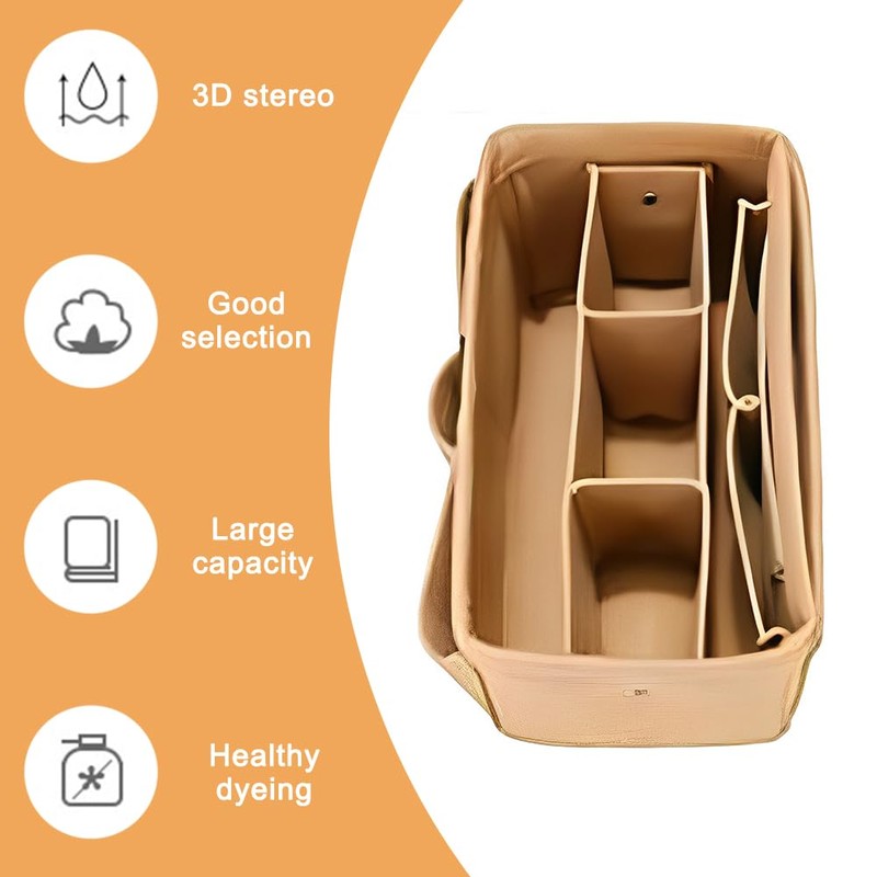 DSFSAEG Tote Bag Organiser Insert With Small Purse, Large Capacity