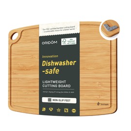 Cutting Boards for Kitchen Non Slip Over Sink Nice Solid End Grain Thick Wood Juice Groove Chopping Board Kitchen Essential House Warming Hostess Host Gift Brown