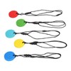5pcs Teething Toys Silicone Skull Pattern Round Shape 5 Color