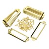 ONLYKXY 20Pcs Antique Brass Metal Drawer Door Lab Tag Label