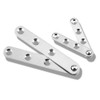 4 Piece Stainless Steel 360 Degree Rotating Concealed Hinges, Door