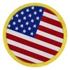 American Round Flag Embroidered Velcro Patch