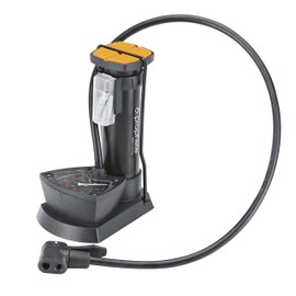 Prophete Bicycle Pump Foot Pump with Pressure Gauge for All Valve Types with Adapters