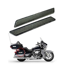 HCmotorku Reflectors Saddle Bag Latch Fit Harley Touring Street Glide Electra Glide Road Glide Road Glide Road King Ultra Limited 2014-2020