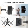 XINLEI Full Motion TV Wall Mount, Swivel TV Bracket with