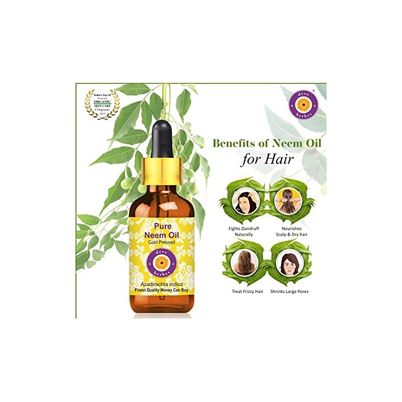dve herbes Deve Herbes Pure Neem Oil (Azadirachta Indica) Cold