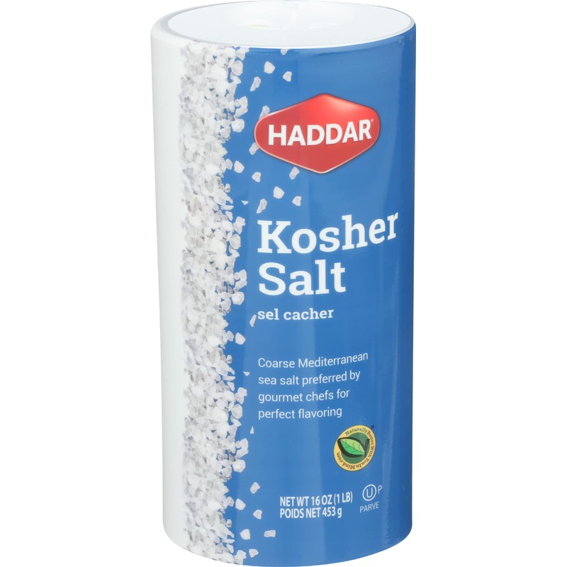 Haddar, Kosher Salt, 16 oz