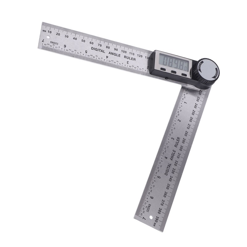 10‑390mm Stainless Steel Electronic Protractor Digital Goniometer Angle Finder Miter