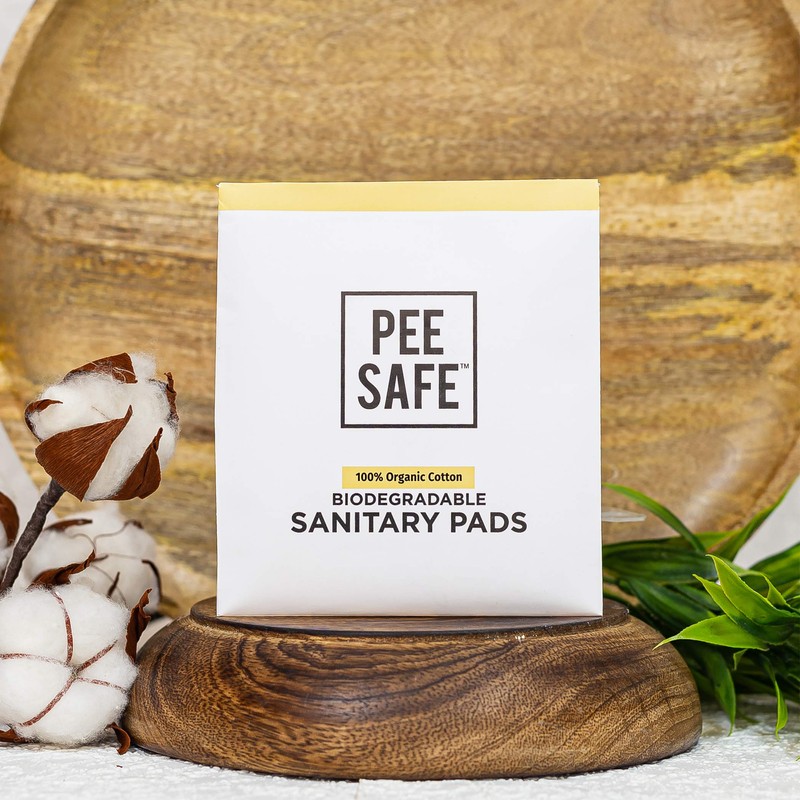Pee Safe Biodegradable Sanitary Pads - Regular (Pack of 10)