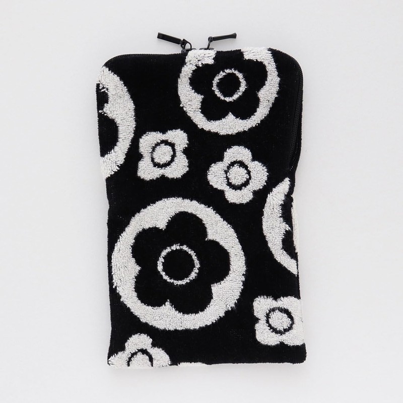 MARY QUANT 000480-0001-03 Zippered Towel (Black/Sakura Series) Plastic Bottle Case,