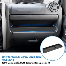 Coleya Scatola Portaoggetti per Cruscotto Passeggero Anteriore Compatibile con Suzuki Jimny JB23 JB33 1998-2018, Console Centrale Portaoggetti, Accessori Suzuki Jimny Organizer