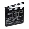 Relaxdays Filmklappe Holz, Regieklappe, Synchronklappe, Clapperboard, beschriftbar, Deko, H x