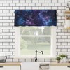 Zadaling Valance Curtain for Kitchen,Galaxy Star Nebula Space Starry Sky