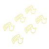 100pcs Paper Clips Cute Duck Shaped Decorative Metal Paperclips with