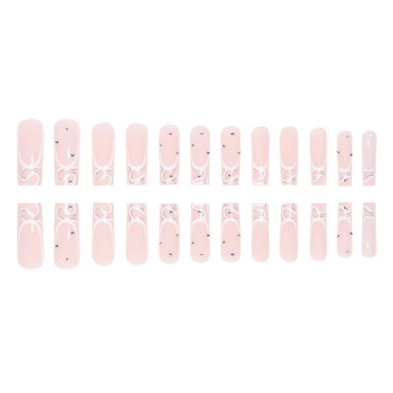 Magrace press on nails long (A-32), 1 Count (Pack of