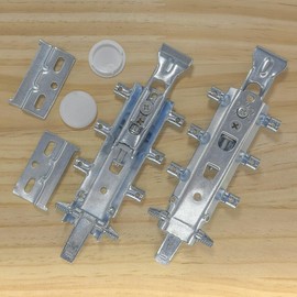 2 Sets of Concealed Invisible Kitchen Cabinet Hangers,Adjustable Wall Mounted Cabinet Holder