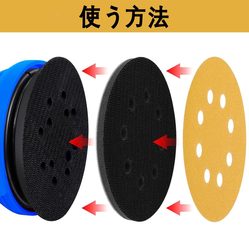 STEBRUAM Polishing Pad 4.9 inches (125 mm) Curved Surface Adapter,