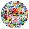 Programming Language Stickers for Laptop (100 Pieces), Gift for Children,