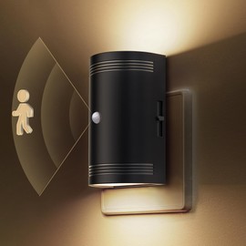 LOHAS-LED Night Light with Motion Sensor, LED Night Light, Warm White, 3000 K, Adjustable Brightness 0-100 lm, Dimmable Night Light for Toddlers, Bathroom, Bedroom, Hallway, Stairs, Kitchen, Pack of 2