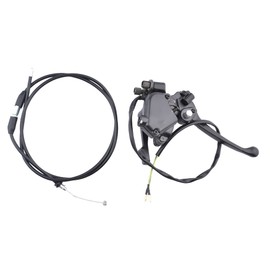 Minireen 7/8'' 22mm Thumb Throttle Cable Accelerator Dual Brake Lever Assy for 50cc 70cc 90cc 110cc 125cc 150cc 200cc ATV Quad Go Kart Taotao Roketa Alpha Baja Sunl Kazuma