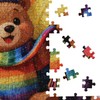 Knitting Bear Family Jigsaw Puzzle for Adults 1000 Pieces Cartoon